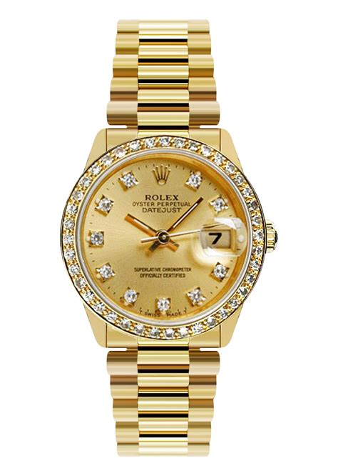 rolex datejust 31 yellow gold